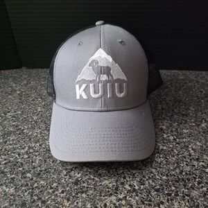 KUIU Snapback Trucker Hat Men's Gray Black Mesh Adjustable Hunting Gorpcore